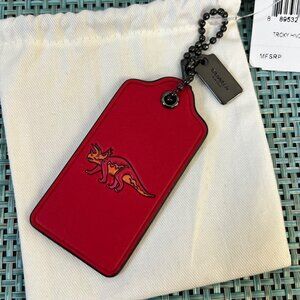 NEW Coach Tricky Hangtag in Glovetanned Leather